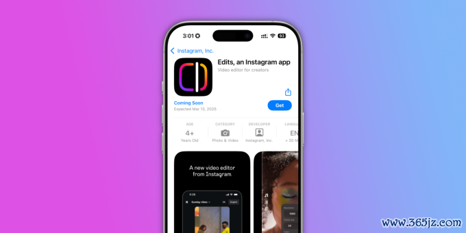 Ứng dụng chỉnh sửa Edits của Meta trên App Store. Ảnh: 9to5mac